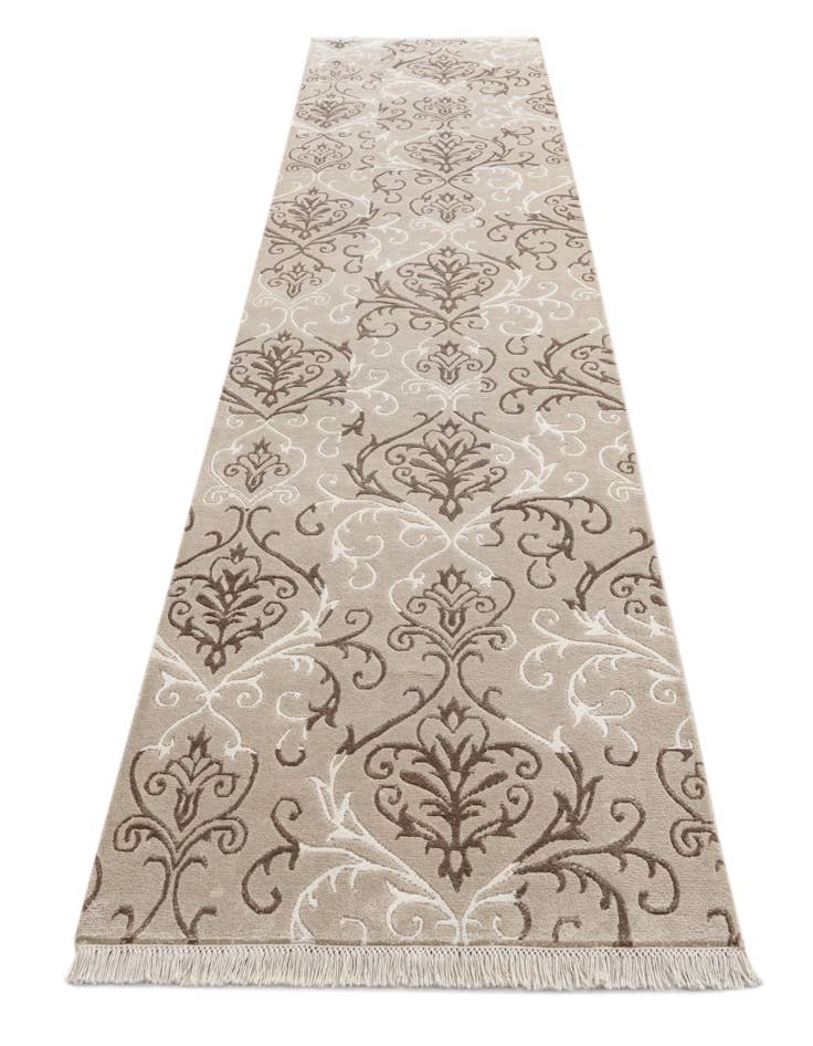 Detail image of 3' 4 x 12' 10  Hand Knotted Darya Wool Runner Rug