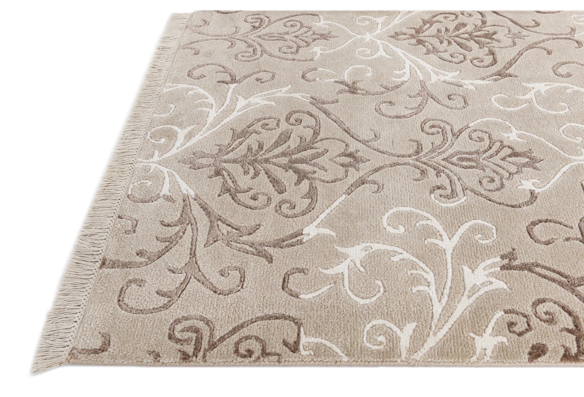 3' 4 x 12' 10 Hand Knotted Darya Wool Runner Rug