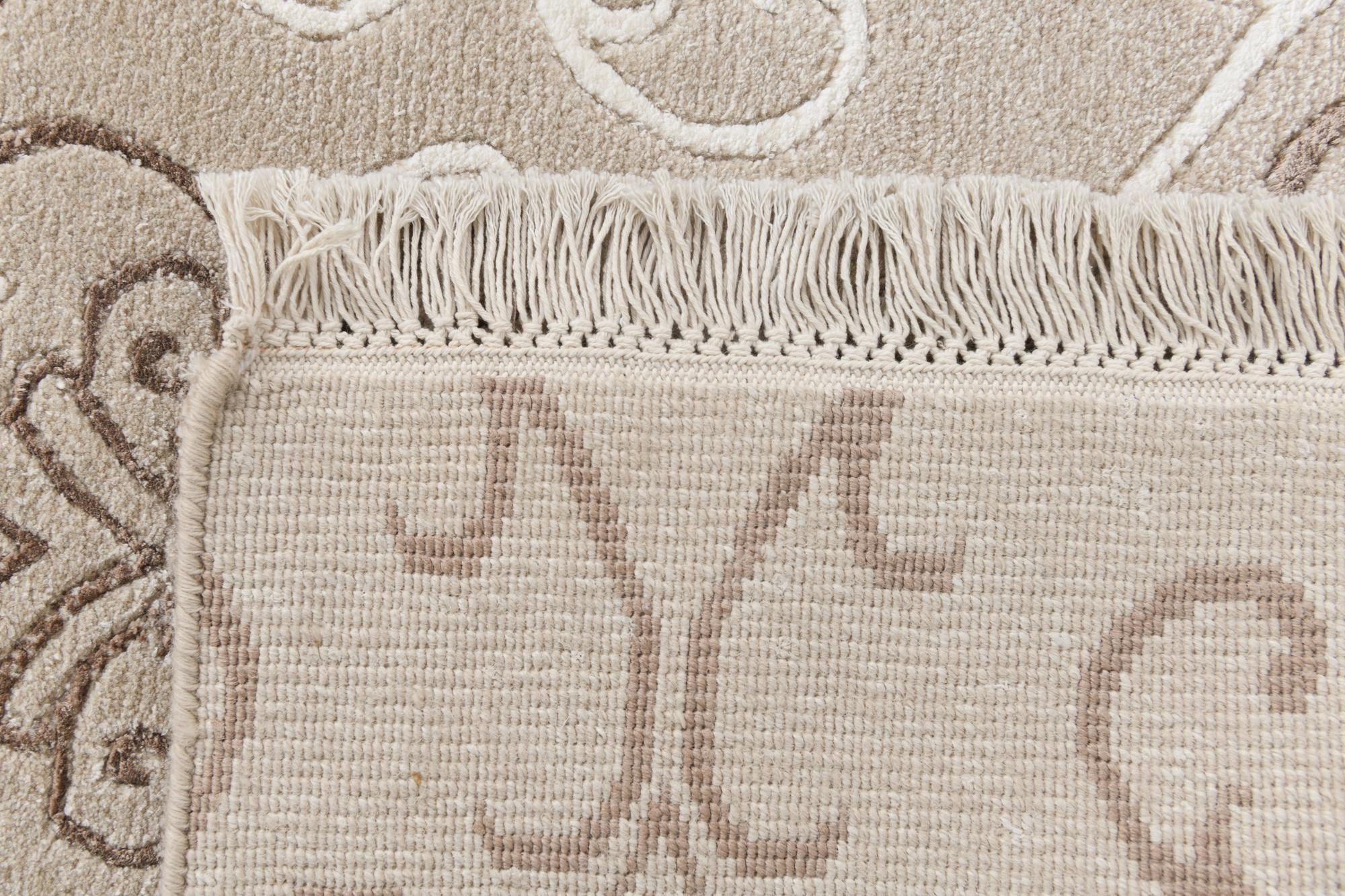 3' 4 x 12' 10 Hand Knotted Darya Wool Runner Rug