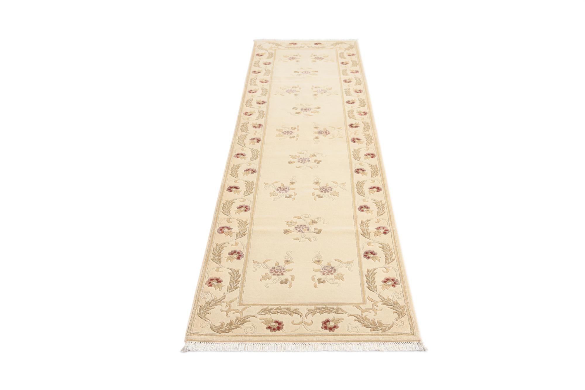2' 7 x 9' 9 Hand Knotted Darya Wool Runner Rug