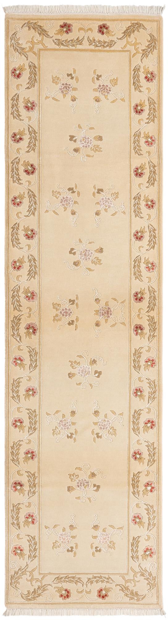 2' 7 x 9' 9 Hand Knotted Darya Wool Runner Rug