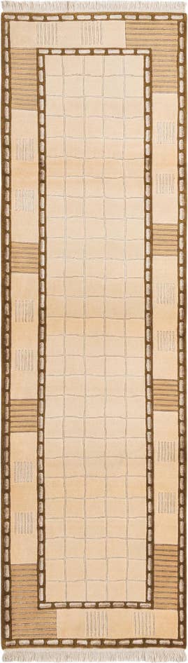 Detail image of 2' 9 x 9' 9 Hand Knotted Darya Wool Runner Rug