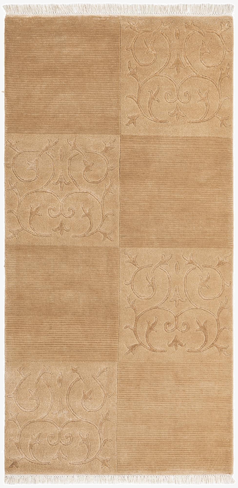 3' 3 x 6' 9  Hand Knotted Darya Wool Runner Rug