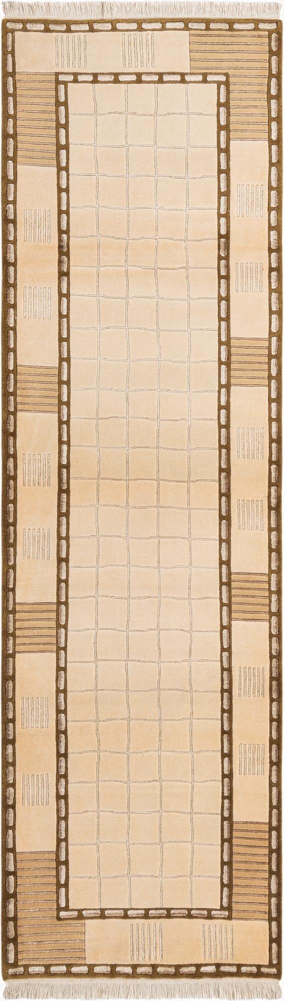 Primary image 2' 9 x 9' 9  Hand Knotted Darya Wool Runner Rug