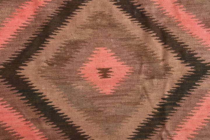 4' 2 x 11' 8 Hand Woven Kilim Fars Wool Runner Rug