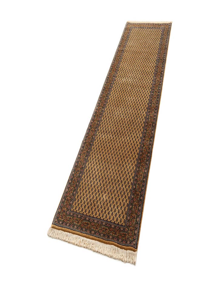 Detail image of 2' 9 x 9' 6  Hand Knotted Mir Wool Runner Rug