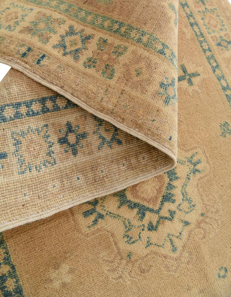 Detail image of 2' 9 x 5' 4  Hand Knotted Oushak Wool Runner Rug