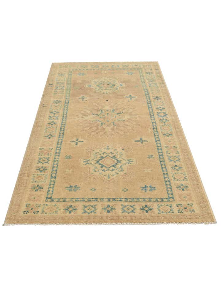 2' 9 x 5' 4 Hand Knotted Oushak Wool Runner Rug