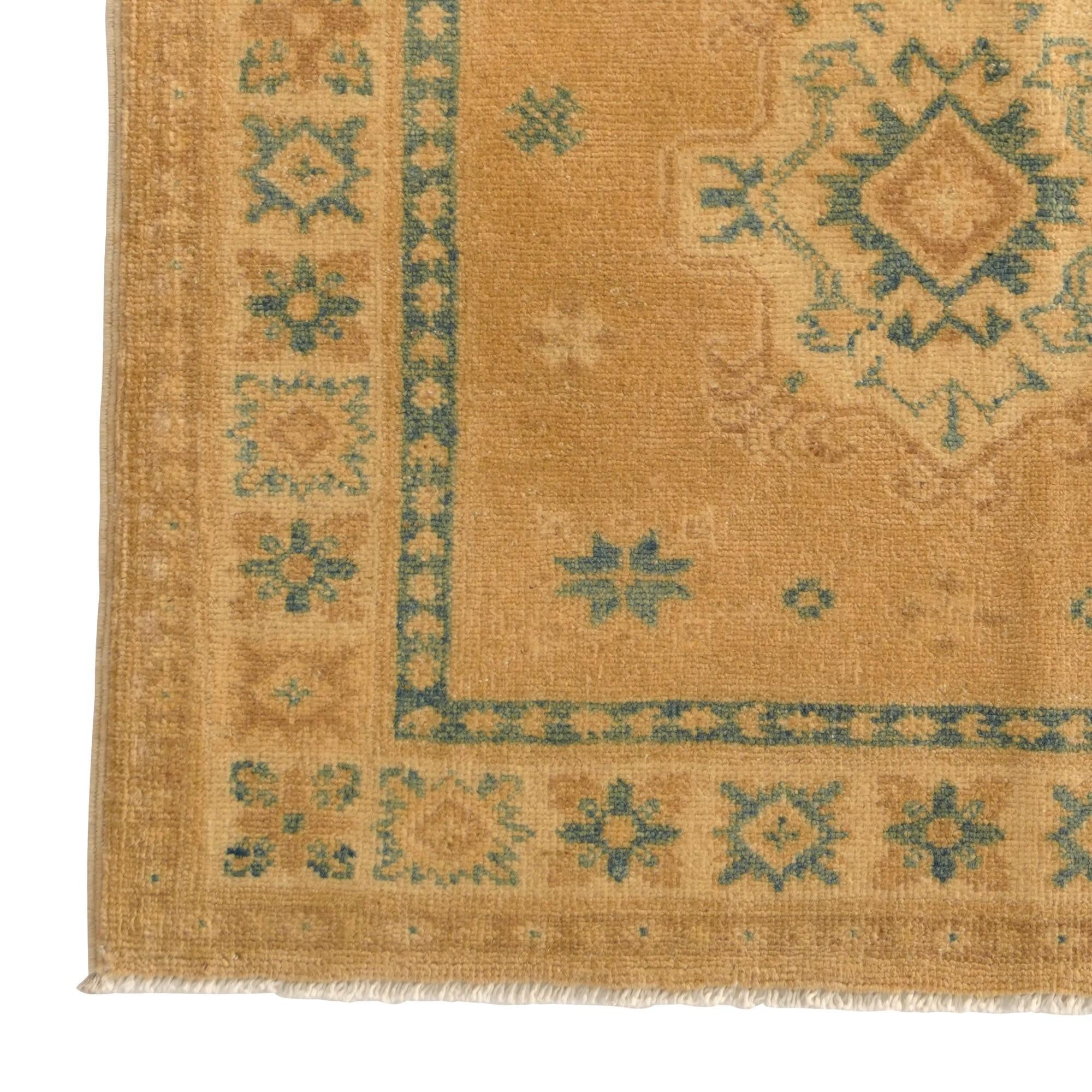 2' 9 x 5' 4 Hand Knotted Oushak Wool Runner Rug