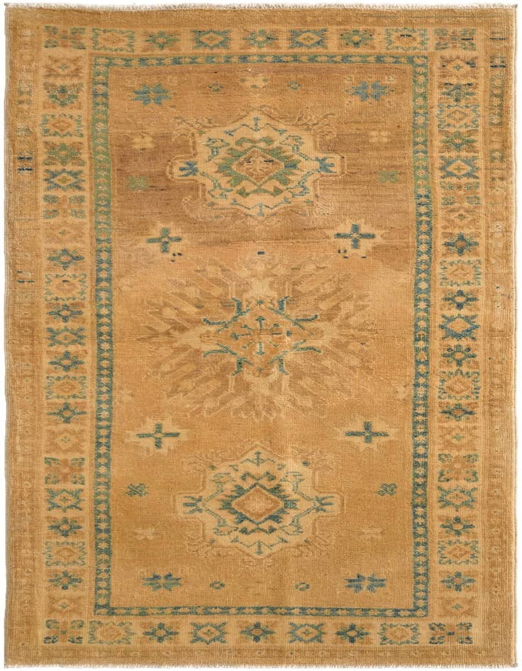 Detail image of 2' 9 x 5' 4 Hand Knotted Oushak Wool Runner Rug