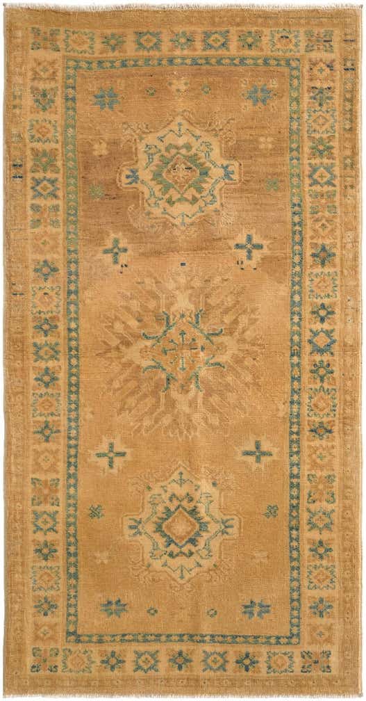 2' 9 x 5' 4 Hand Knotted Oushak Wool Runner Rug