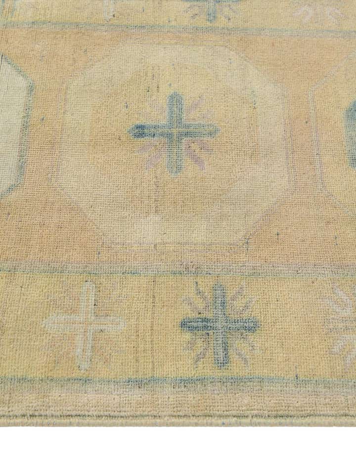 2' 9 x 12' 5 Hand Knotted Oushak Wool Runner Rug