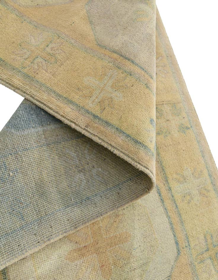 Detail image of 2' 9 x 12' 5  Hand Knotted Oushak Wool Runner Rug