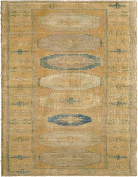 Detail image of 2' 9 x 12' 5 Hand Knotted Oushak Wool Runner Rug
