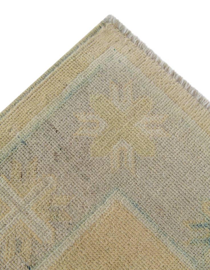Detail image of 2' 11 x 10' 1  Hand Knotted Oushak Wool Runner Rug