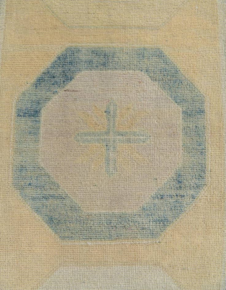 Detail image of 2' 11 x 10' 1  Hand Knotted Oushak Wool Runner Rug