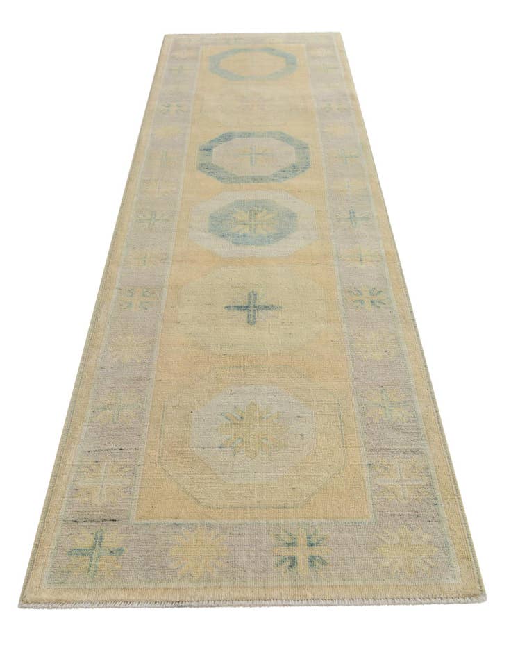 Detail image of 2' 11 x 10' 1  Hand Knotted Oushak Wool Runner Rug