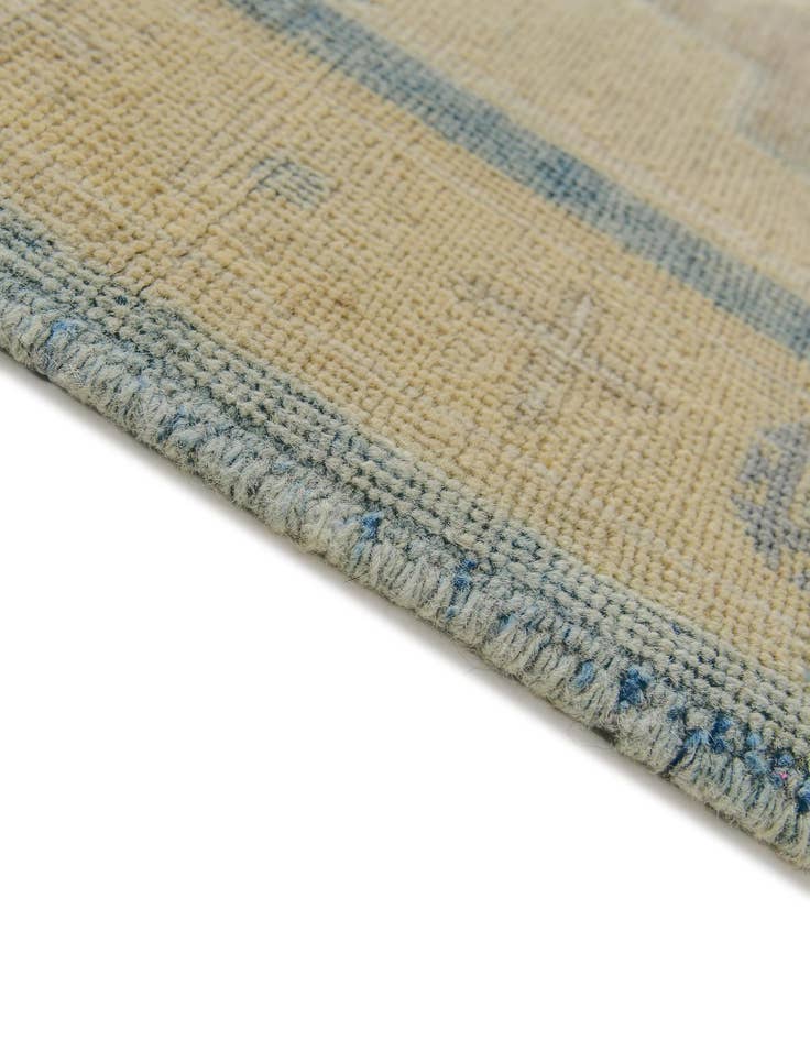 Detail image of 3' 2 x 8' 1 Hand Knotted Oushak Wool Runner Rug