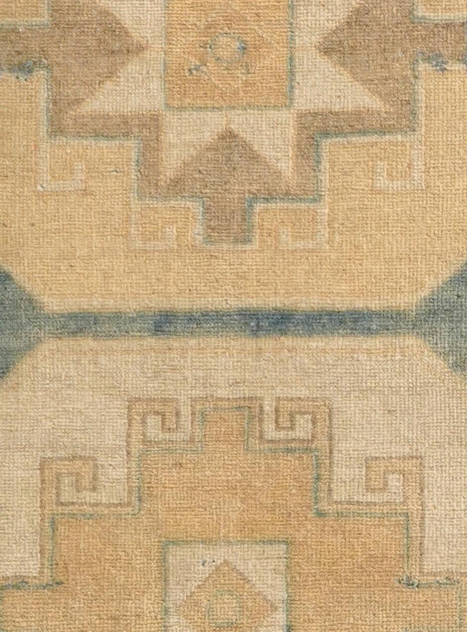 3' 2 x 8' 1 Hand Knotted Oushak Wool Runner Rug