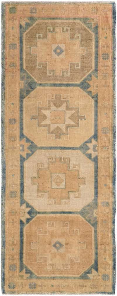 3' 2 x 8' 1 Hand Knotted Oushak Wool Runner Rug