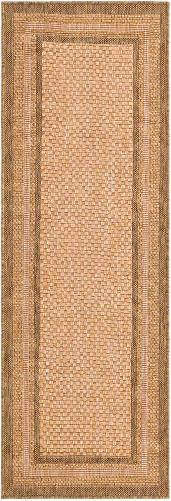 2' 2 x 6' Easy-Clean Border Indoor / Outdoor Runner Rug