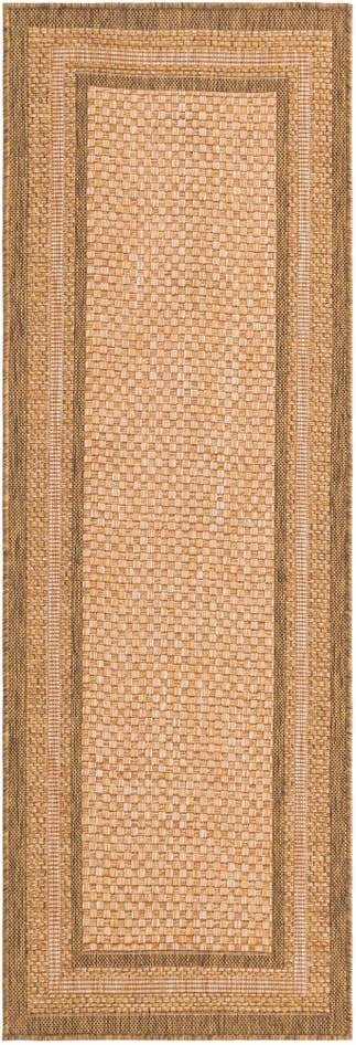 Detail image of 2' 2 x 6' Easy-Clean Border Indoor / Outdoor Runner Rug