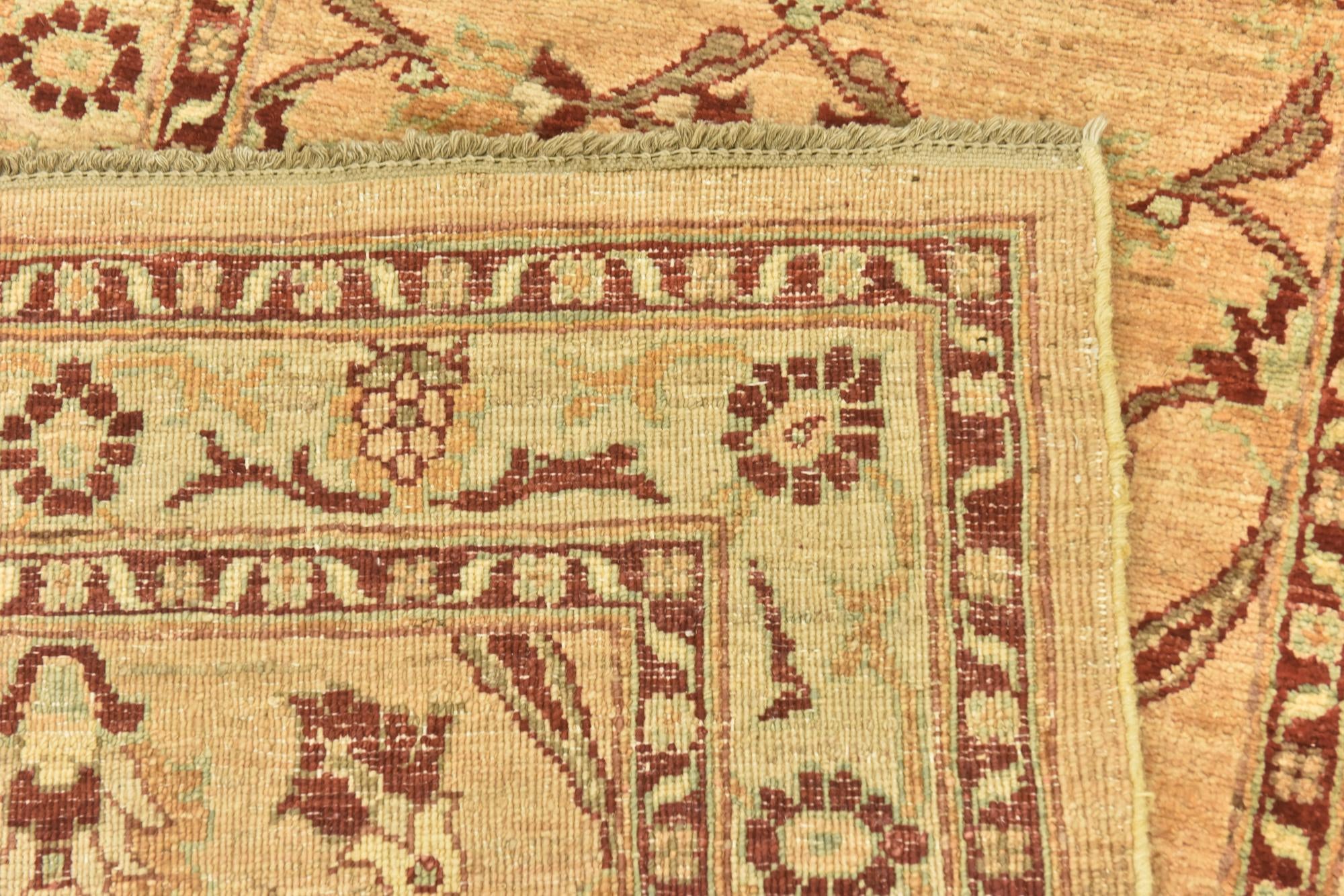 2' 9 x 17' Hand Knotted Peshawar Ziegler Runner Rug