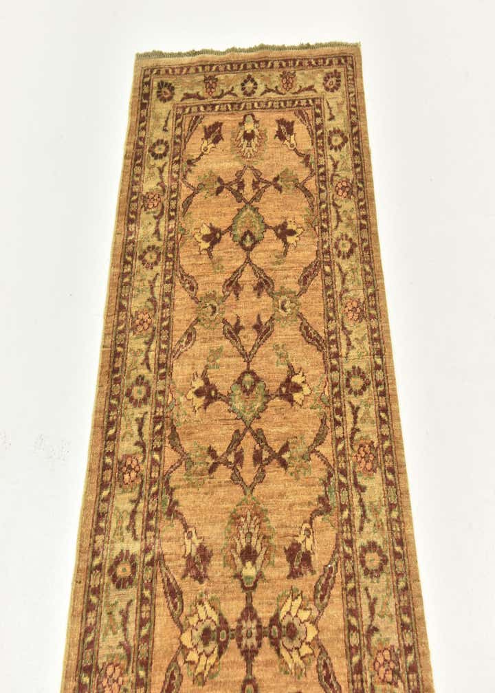 2' 9 x 17' Hand Knotted Peshawar Ziegler Runner Rug