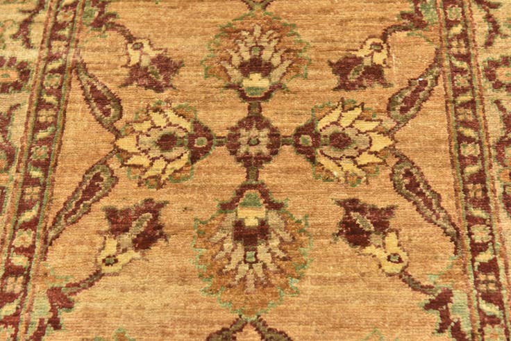Detail image of 2' 9 x 17' Hand Knotted Peshawar Ziegler Runner Rug