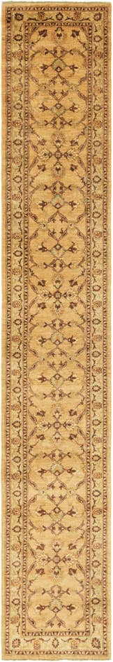 Detail image of 2' 9 x 17' Hand Knotted Peshawar Ziegler Runner Rug