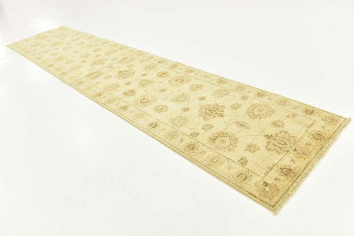 2' 6 x 11' 4 Hand Knotted Peshawar Ziegler Runner Rug