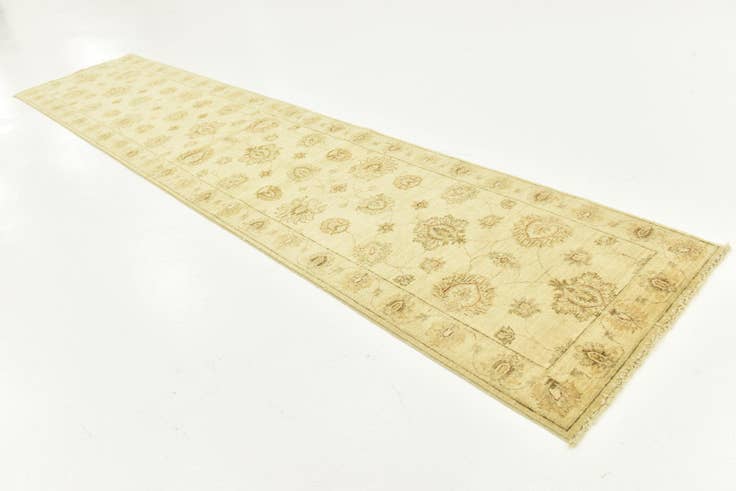 Detail image of 2' 6 x 11' 4 Hand Knotted Peshawar Ziegler Runner Rug