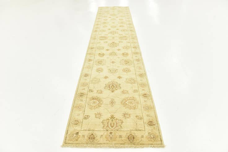 Detail image of 2' 6 x 11' 4 Hand Knotted Peshawar Ziegler Runner Rug