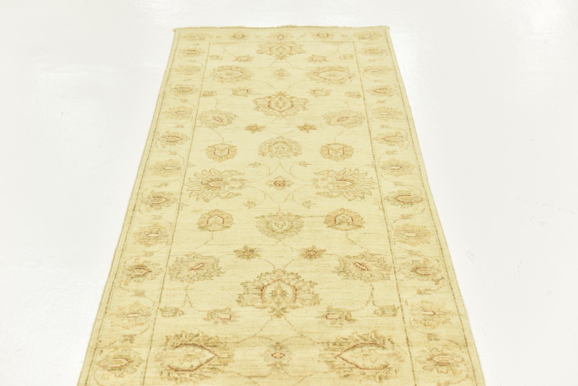 2' 6 x 11' 4 Hand Knotted Peshawar Ziegler Runner Rug