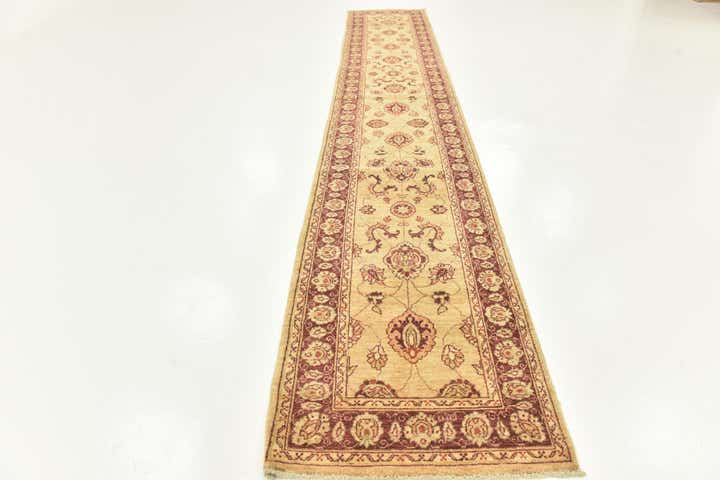 2' 10 x 17' 4 Hand Knotted Peshawar Ziegler Runner Rug