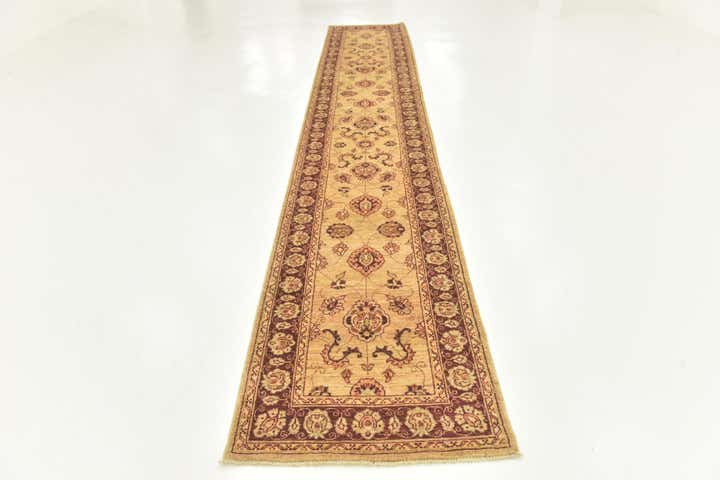 2' 10 x 17' 4 Hand Knotted Peshawar Ziegler Runner Rug