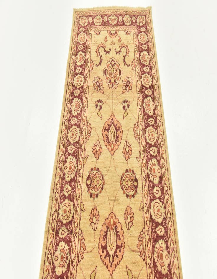 Detail image of 2' 10 x 17' 4 Hand Knotted Peshawar Ziegler Runner Rug