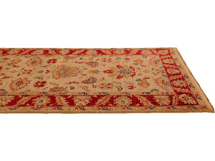 2' 10 x 8' 11 Hand Knotted Peshawar Ziegler Runner Rug