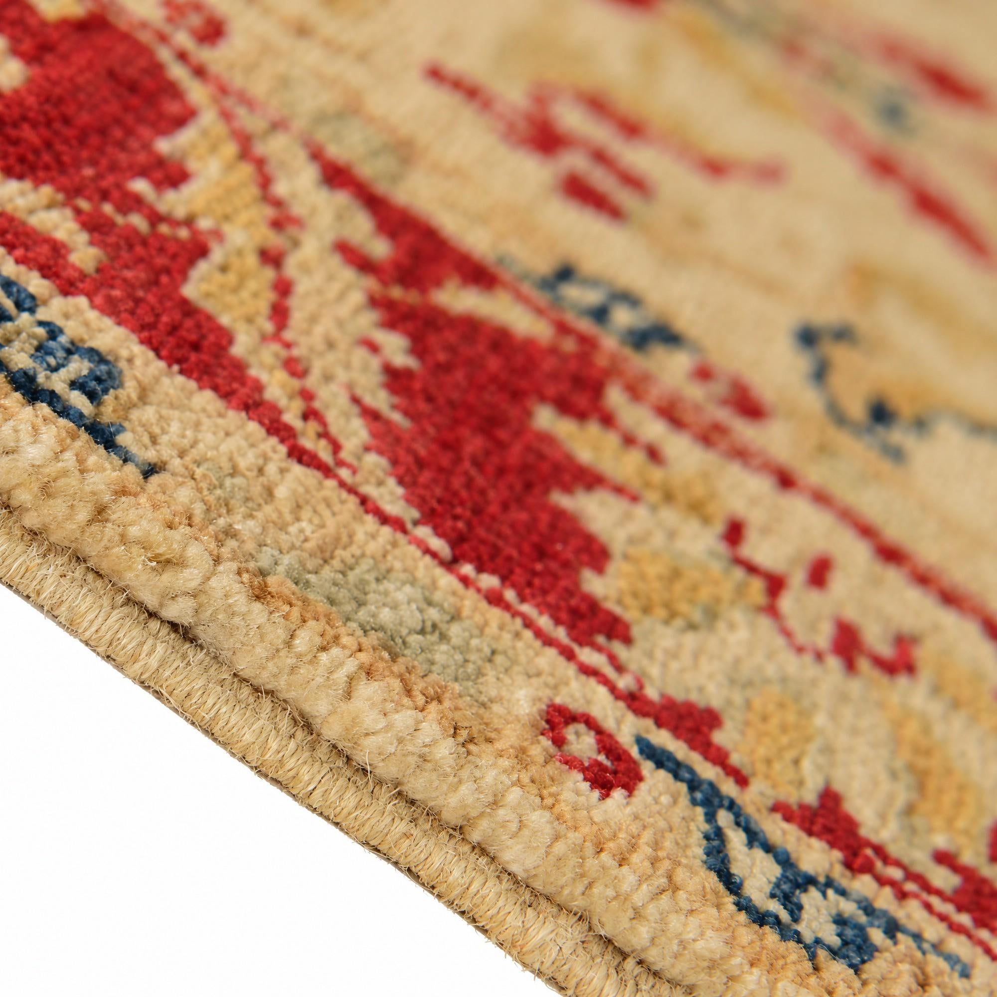 85cm x 270cm Hand Knotted Peshawar Ziegler Runner Rug