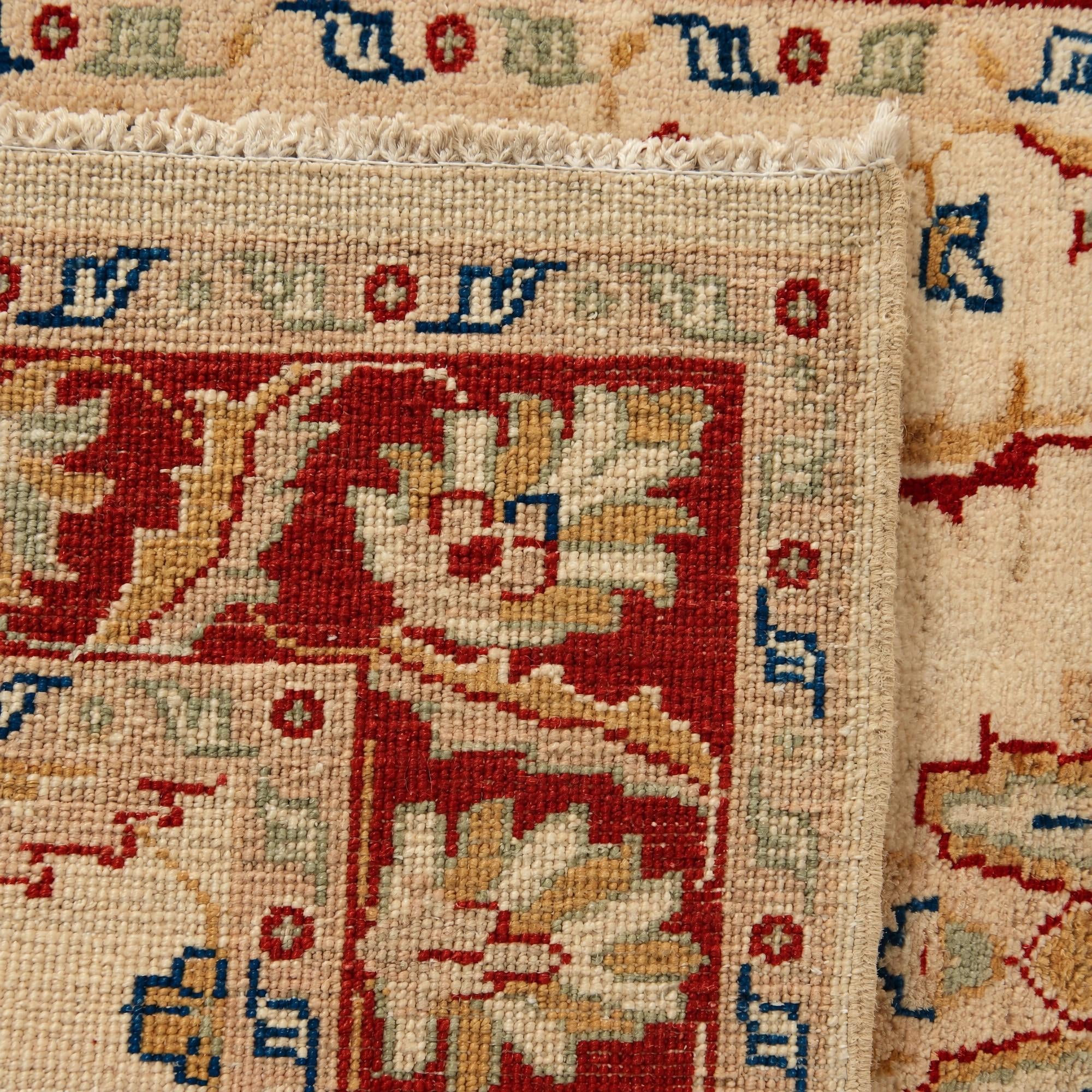 85cm x 270cm Hand Knotted Peshawar Ziegler Runner Rug