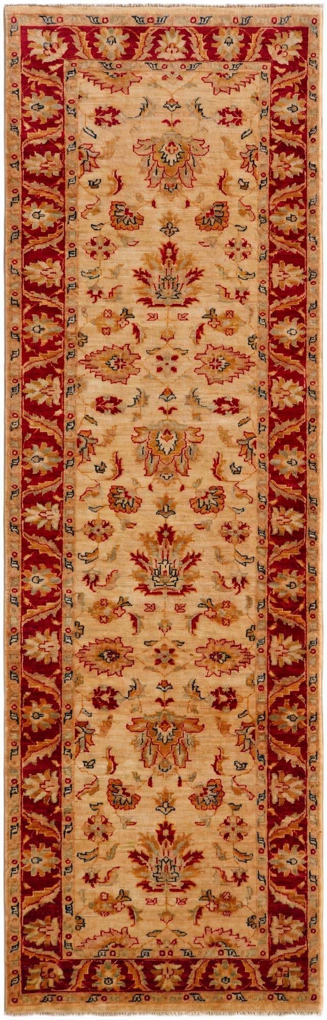 2' 10 x 8' 11 Hand Knotted Peshawar Ziegler Runner Rug