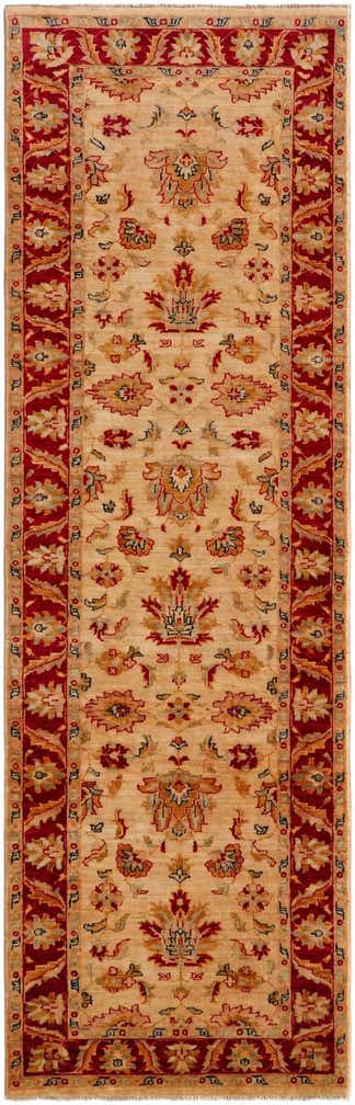 2' 10 x 8' 11 Hand Knotted Peshawar Ziegler Runner Rug