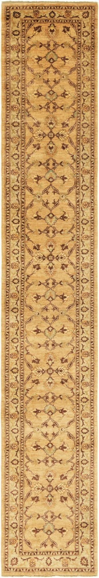 2' 9 x 17'  Hand Knotted Peshawar Ziegler Runner Rug