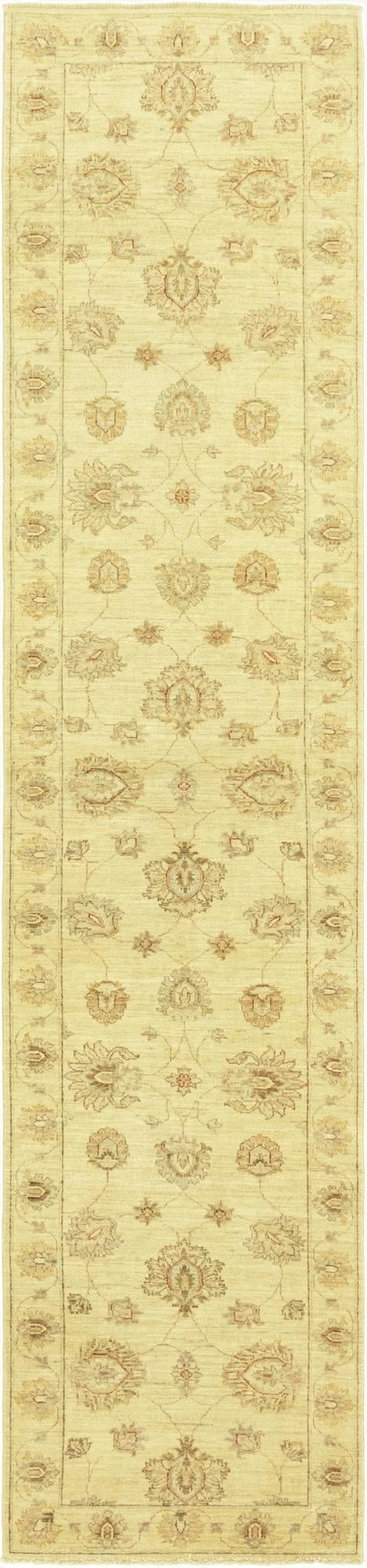 2' 6 x 11' 4  Hand Knotted Peshawar Ziegler Runner Rug