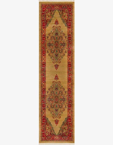 Tan Serapi Runner Rug