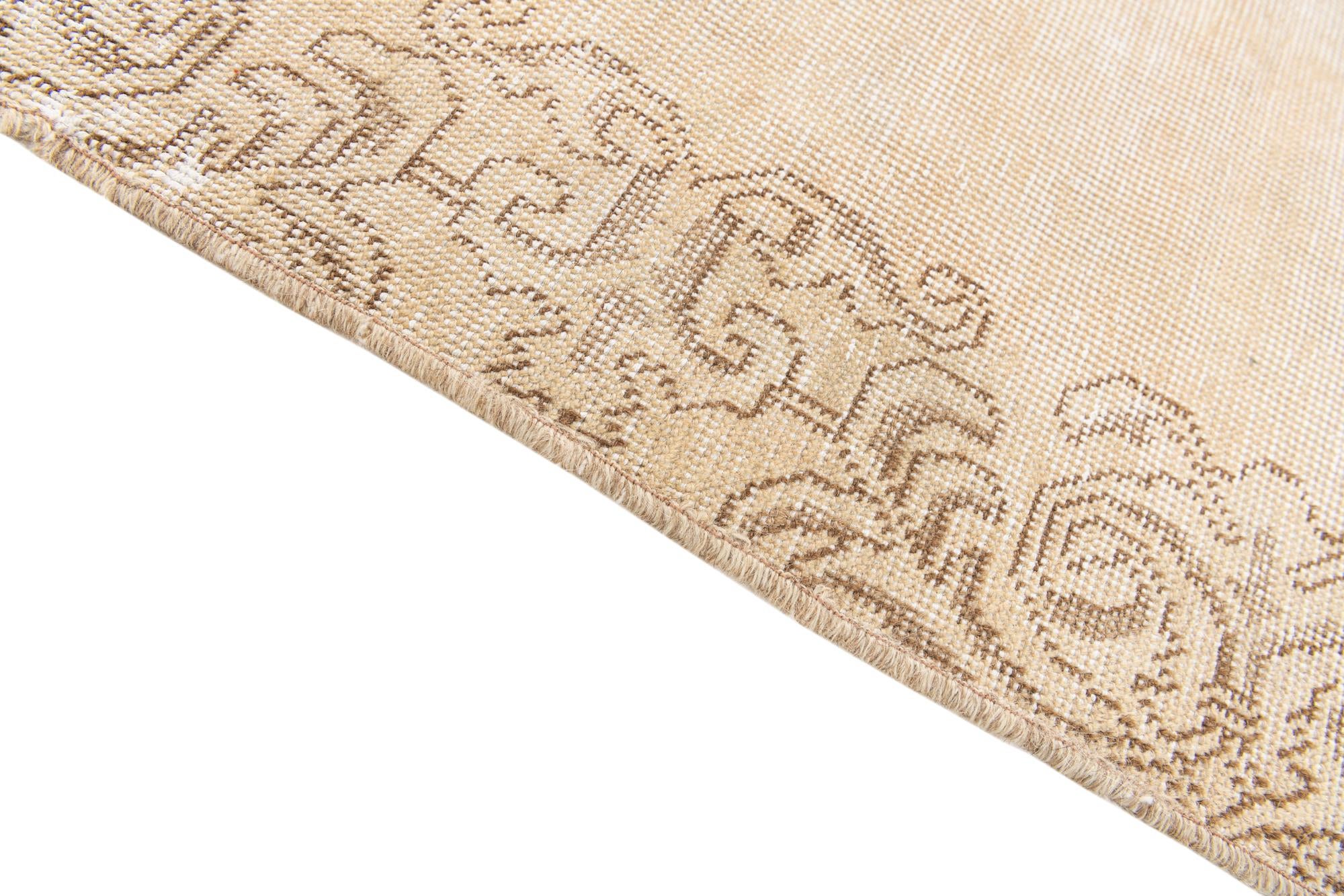 2' 7 x 8' 2 Hand Knotted Ultra Vintage Persian Wool Runner Rug