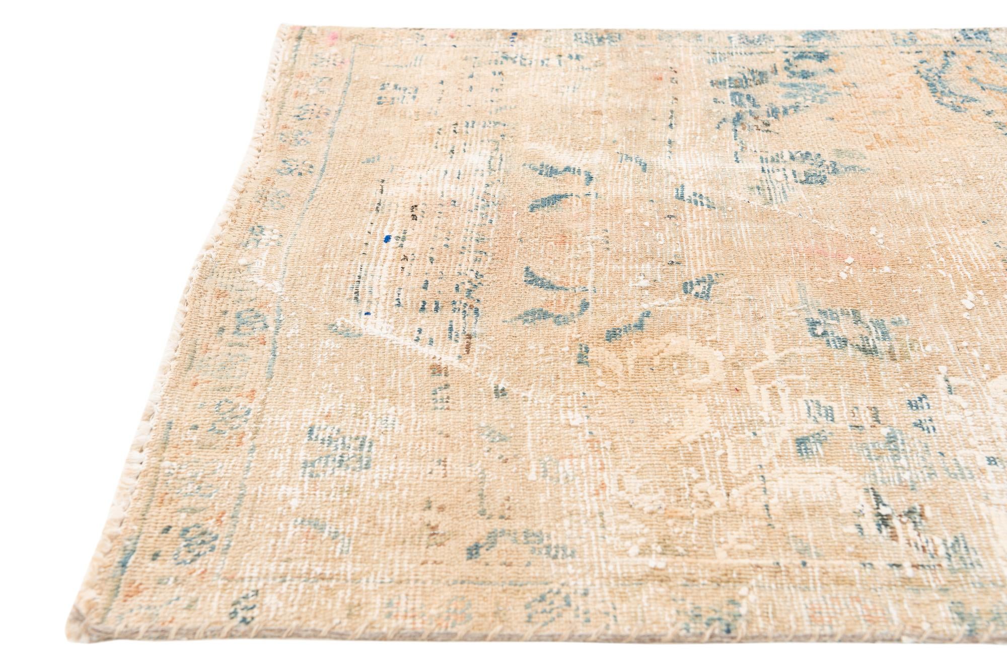 3' x 6' 8 Hand Knotted Ultra Vintage Persian Wool Runner Rug