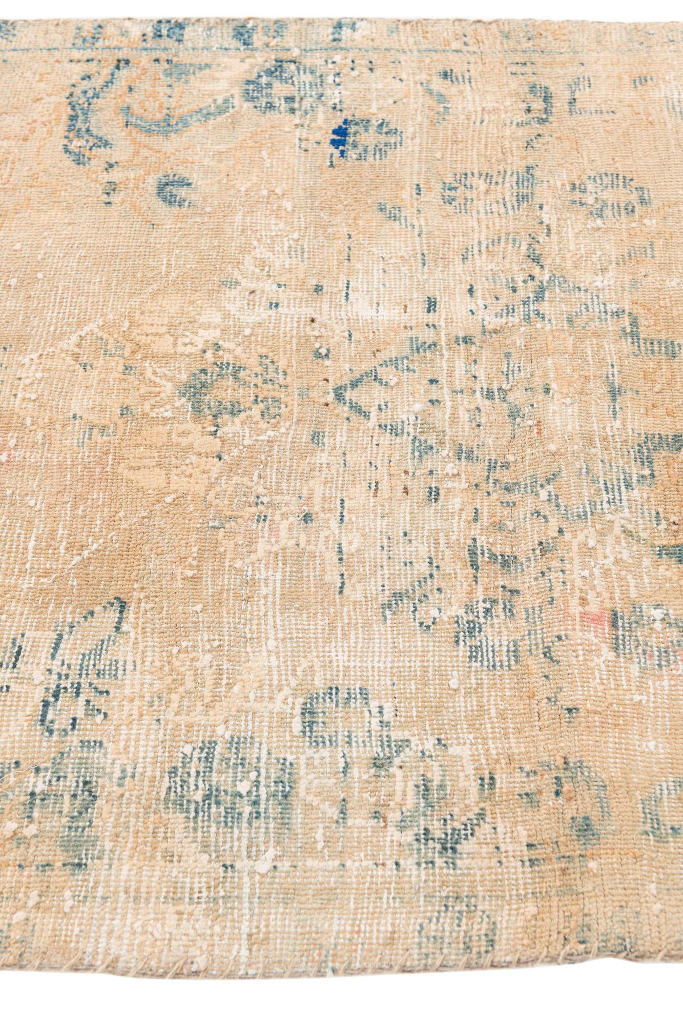 3' x 6' 8 Hand Knotted Ultra Vintage Persian Wool Runner Rug