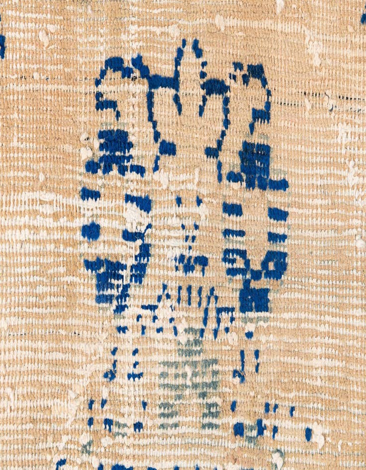 Detail image of 3' x 6' 8  Hand Knotted Ultra Vintage Persian Wool Runner Rug