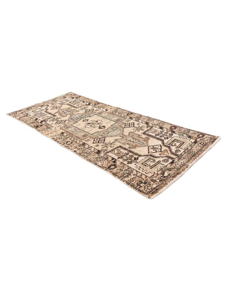 2' 9 x 6' 2 Hand Knotted Ultra Vintage Persian Wool Runner Rug